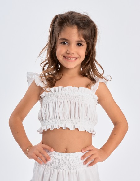 Vanilla crop top